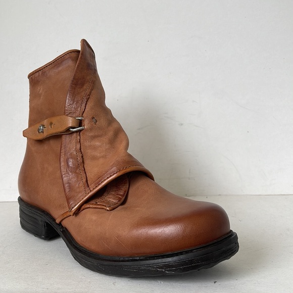 A.S.98 Womens Leather Ankle Boots A50215 Calvados/Natural...